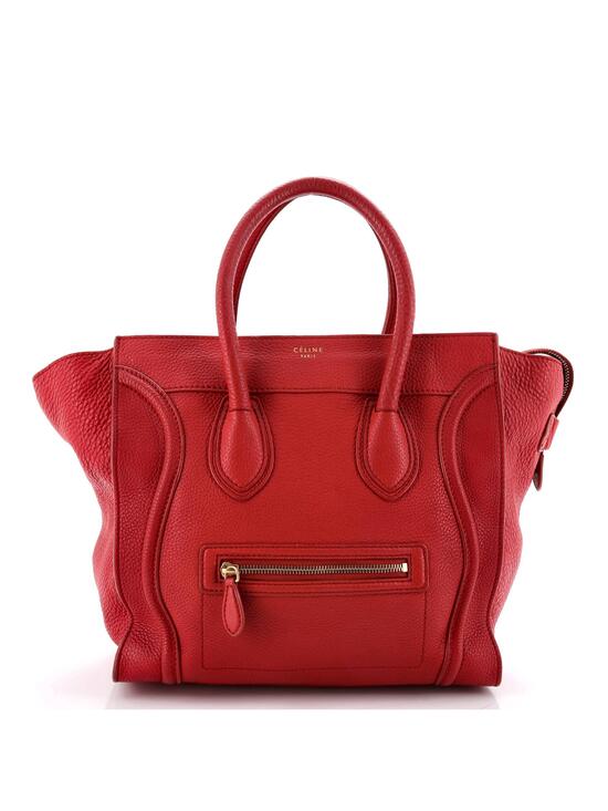 Celine Handbags - Celine Luggage Bag Grainy Leather Mini #233130C10B